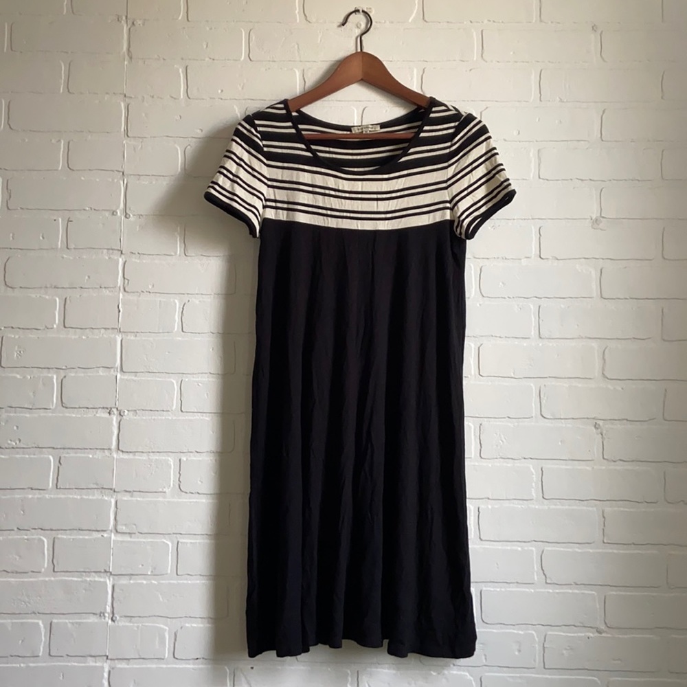 black and white dress